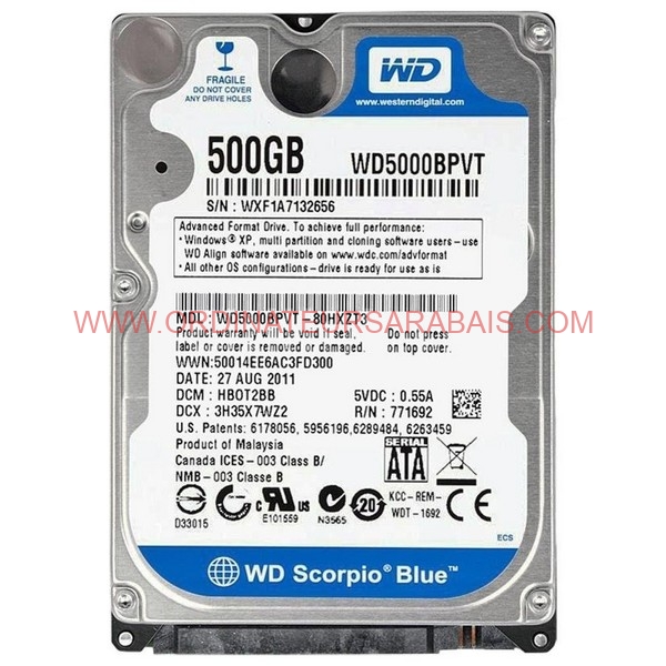 WD5000BPVT WD5000BPVT