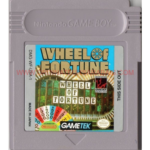 GAME BOY Wheel Of Fortune GAME BOY Wheel Of Fortune