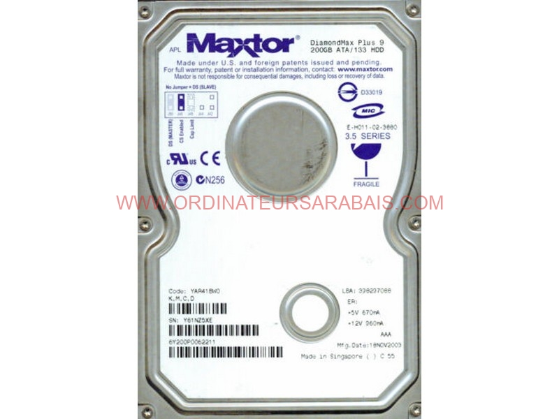 200 GB ATA IDE MAXTOR 200 GB ATA IDE MAXTOR
