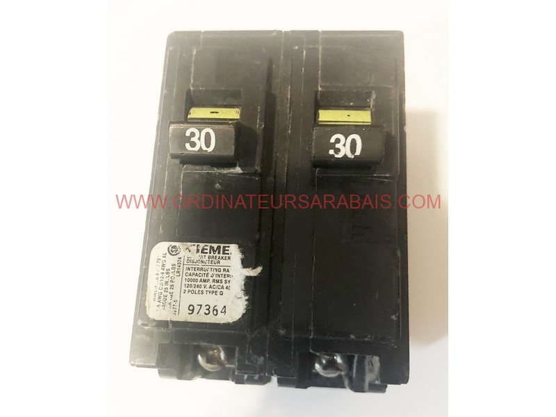 97364 30A 2 Pole circuit breaker type Q 97364 30A 2 Pole circuit breaker type Q