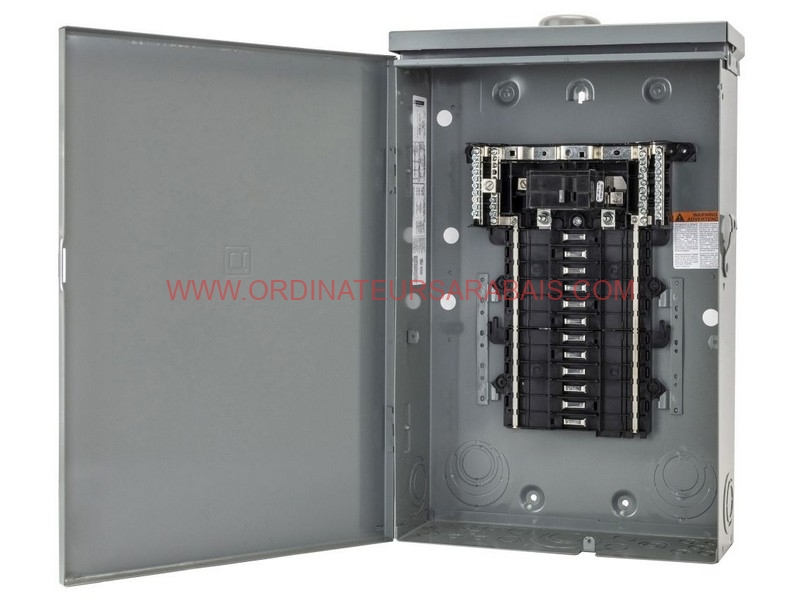 QO112M100PRB - PANNEAU ÉLECTRIQUE LOAD CENTER, QO, 1 PHASE, 12 SPACES, 24 CIRCUITS, 100A QO112M100PRB - PANNEAU ÉLECTRIQUE LOAD CENTER, QO, 1 PHASE, 12 SPACES, 24 CIRCUITS, 100A
