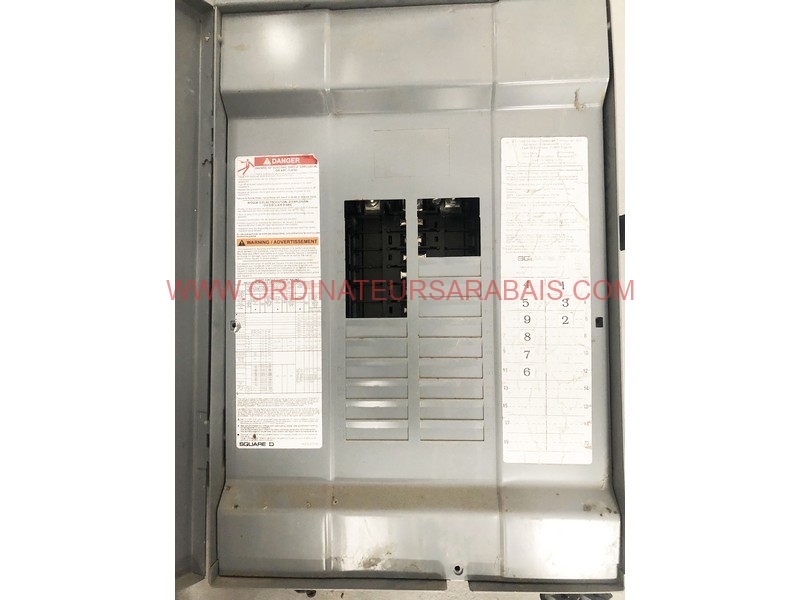 QO112M100PRB - PANNEAU ÉLECTRIQUE LOAD CENTER, QO, 1 PHASE, 12 SPACES, 24 CIRCUITS, 100A QO112M100PRB - PANNEAU ÉLECTRIQUE LOAD CENTER, QO, 1 PHASE, 12 SPACES, 24 CIRCUITS, 100A