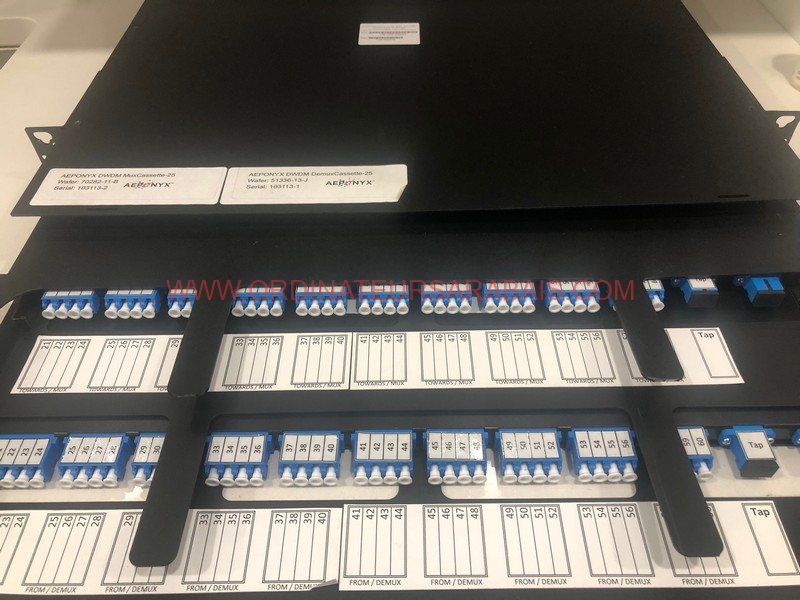 DWDM MuxCassette DEMUX x2 Dual Fiber 40CH + RACKMOUNT UNIT DWDM MuxCassette DEMUX x2 Dual Fiber 40CH + RACKMOUNT UNIT