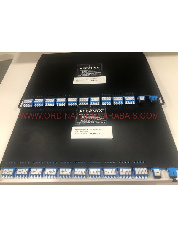 DWDM MuxCassette DEMUX x2 Dual Fiber 40CH + RACKMOUNT UNIT DWDM MuxCassette DEMUX x2 Dual Fiber 40CH + RACKMOUNT UNIT
