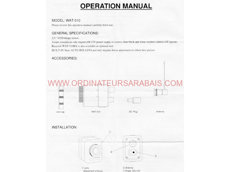 WAT-510 CCTV KIT WAT-510 CCTV KIT