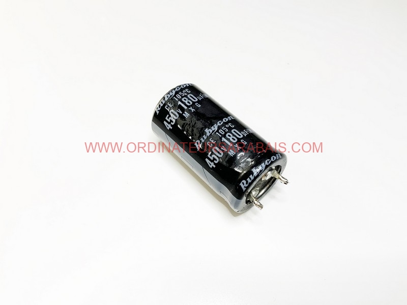 180uf 450v 105° C Condensateur électrolytique Radial en aluminium - Radial Aluminum Electrolytic Capacitor 180uf 450v 105° C Condensateur électrolytique Radial en aluminium - Radial Aluminum Electrolytic Capacitor