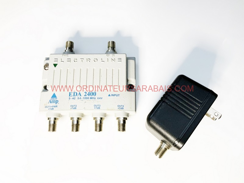 EDA 2400 4-port RFCATV Distribution Amplifier Electroline EDA 2400 4-port RFCATV Distribution Amplifier Electroline