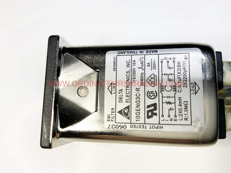 10GENG3C-R FILTRE EMI - Filtre Connecteur d'alimentation 250VAC 10A 5060 Hz 10GENG3C-R FILTRE EMI - Filtre Connecteur d'alimentation 250VAC 10A 5060 Hz