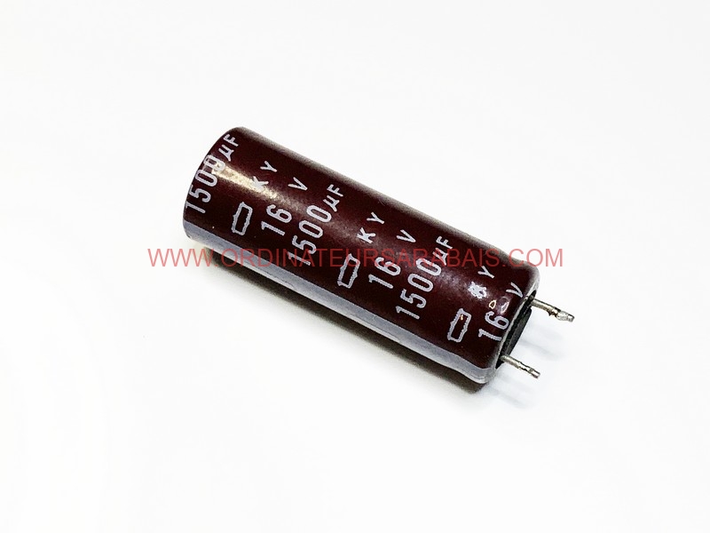 1500uF 16v 105° C Condensateur électrolytique Radial en aluminium - Radial Aluminum Electrolytic Capacitor 1500uF 16v 105° C Condensateur électrolytique Radial en aluminium - Radial Aluminum Electrolytic Capacitor