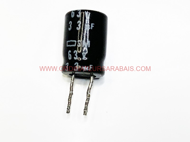 33uF 63v 105° C Condensateur électrolytique Radial en aluminium - Radial Aluminum Electrolytic Capacitor 33uF 63v 105° C Condensateur électrolytique Radial en aluminium - Radial Aluminum Electrolytic Capacitor
