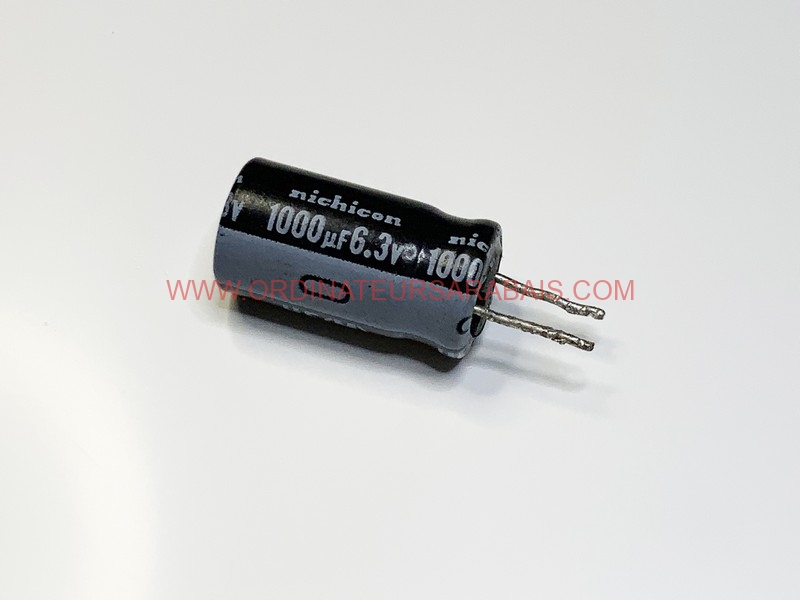 1000uF 6.3v 105° C Condensateur électrolytique Radial en aluminium - Radial Aluminum Electrolytic Capacitor 1000uF 6.3v 105° C Condensateur électrolytique Radial en aluminium - Radial Aluminum Electrolytic Capacitor