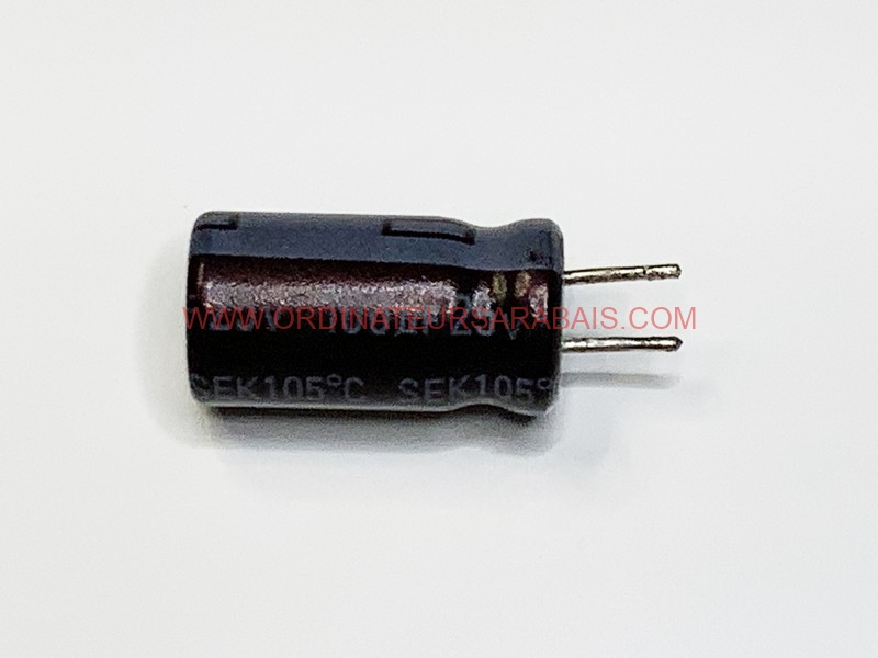 100uF 25v 105° C Condensateur électrolytique Radial en aluminium - Radial Aluminum Electrolytic Capacitor 100uF 25v 105° C Condensateur électrolytique Radial en aluminium - Radial Aluminum Electrolytic Capacitor