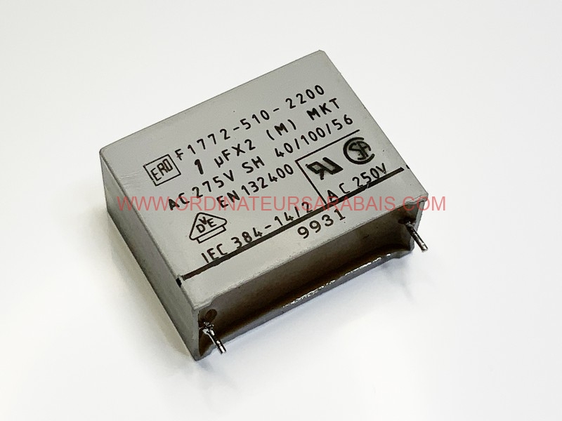F1772-510-2200 Class X2 40/100/56 1uF X2 132400 F1772-510-2200 Class X2 40/100/56 1uF X2 132400