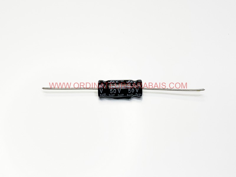 3.3uF 50 VDC 85° C Condensateurs Axials électrolytiques en aluminium - Axials Aluminum Electrolytic Capacitors 3.3uF 50 VDC 85° C Condensateurs Axials électrolytiques en aluminium - Axials Aluminum Electrolytic Capacitors
