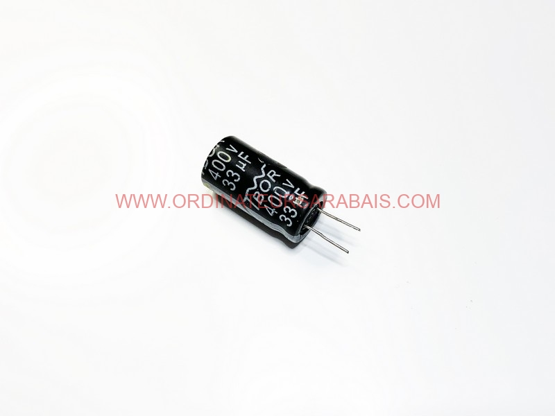 33uF 400v 105° C Condensateur électrolytique Radial en aluminium - Radial Aluminum Electrolytic Capacitor 33uF 400v 105° C Condensateur électrolytique Radial en aluminium - Radial Aluminum Electrolytic Capacitor