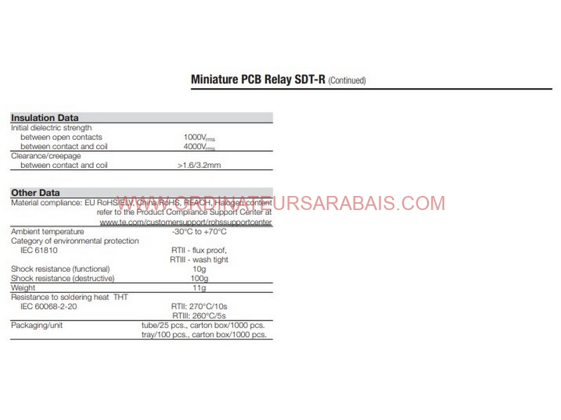 SDT-S-105DMR 5VDC 10A Power Relay Relais de puissance SDT-S-105DMR 5VDC 10A Power Relay Relais de puissance