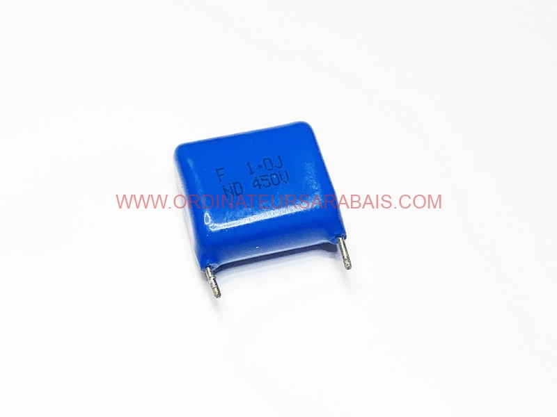 1uF 450V Condensateur à film métallisé - Metallized film capacitor 1uF 450V Condensateur à film métallisé - Metallized film capacitor