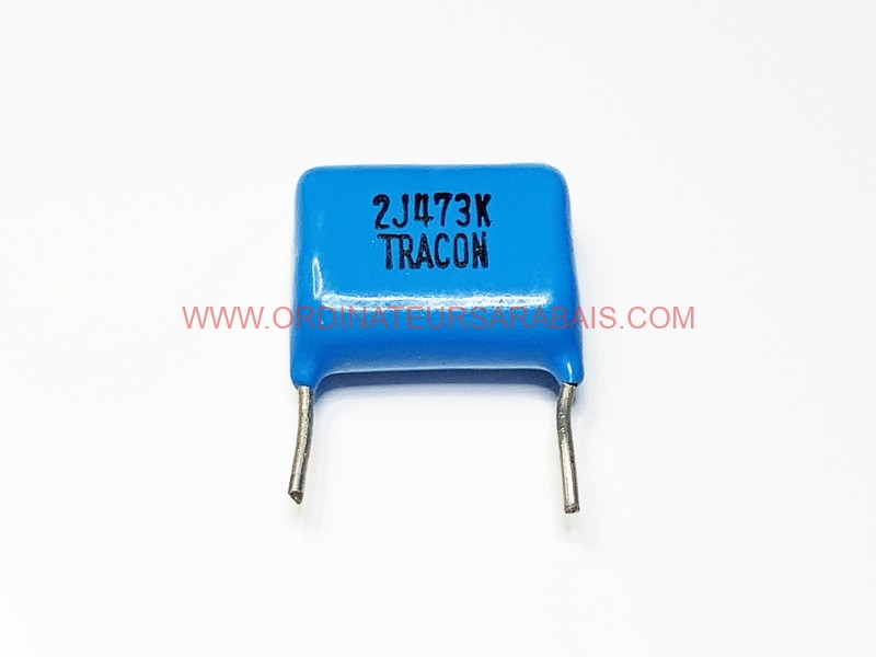2J473K .047uF 630V Condensateur à film métallisé - Metallized film capacitor 2J473K .047uF 630V Condensateur à film métallisé - Metallized film capacitor