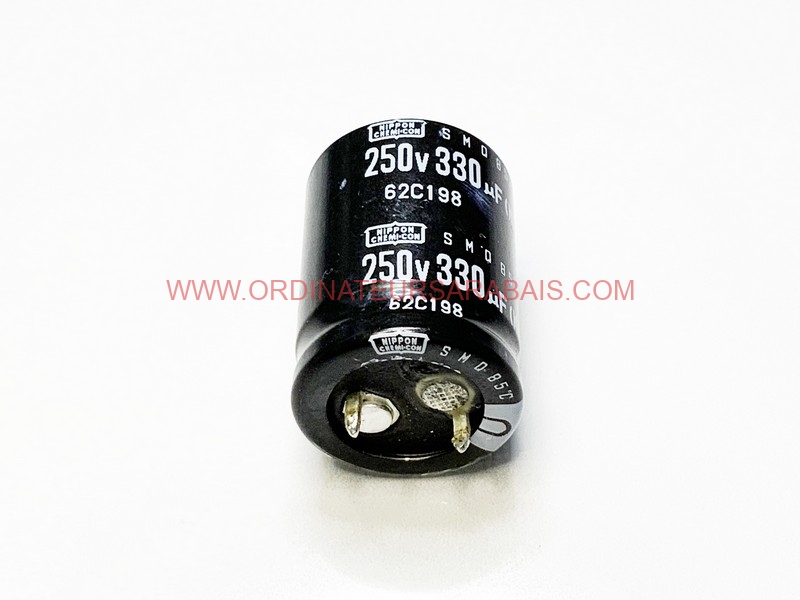 330uF 250v 85° C Condensateur électrolytique Radial en aluminium - Radial Aluminum Electrolytic Capacitor 330uF 250v 85° C Condensateur électrolytique Radial en aluminium - Radial Aluminum Electrolytic Capacitor