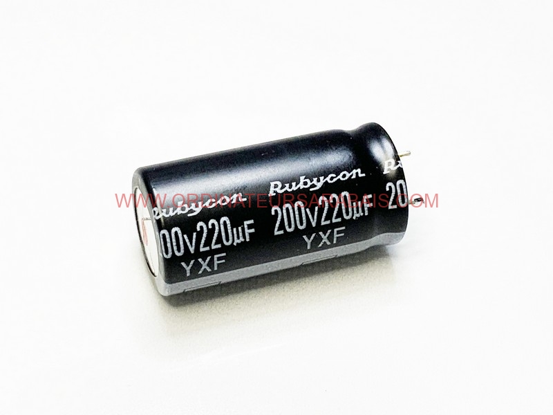 220uF 200v 105° C Condensateur électrolytique Radial en aluminium - Radial Aluminum Electrolytic Capacitor 220uF 200v 105° C Condensateur électrolytique Radial en aluminium - Radial Aluminum Electrolytic Capacitor