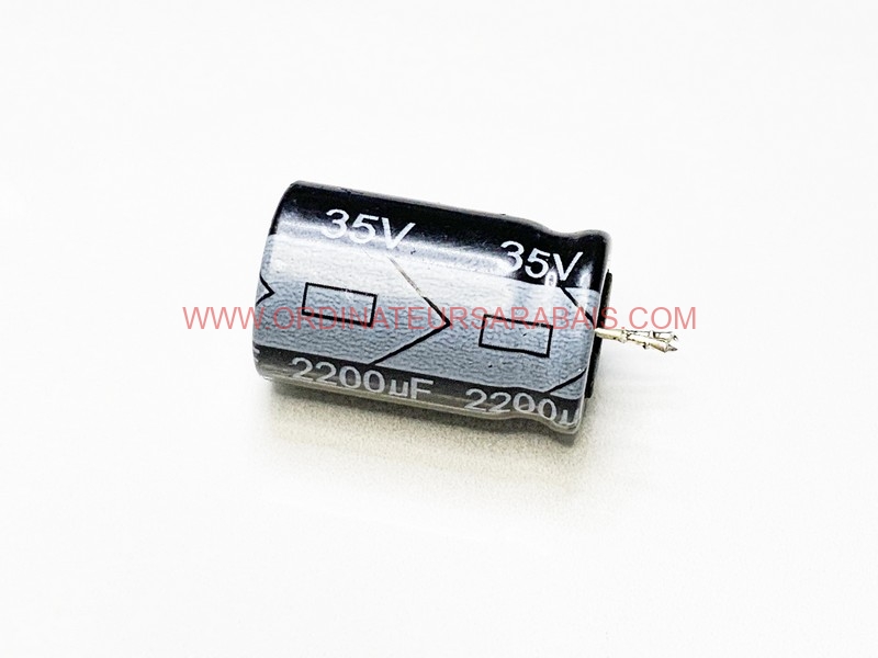 2200uF 35v 85° C Condensateur électrolytique Radial en aluminium - Radial Aluminum Electrolytic Capacitor 2200uF 35v 85° C Condensateur électrolytique Radial en aluminium - Radial Aluminum Electrolytic Capacitor