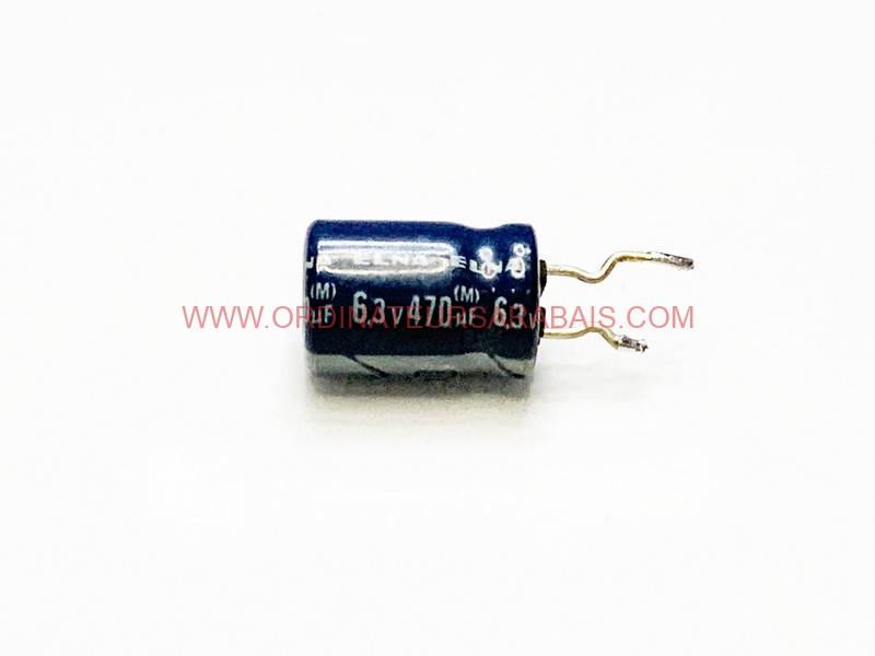 470uF 6.3v 85° C Condensateur électrolytique Radial en aluminium - Radial Aluminum Electrolytic Capacitor 470uF 6.3v 85° C Condensateur électrolytique Radial en aluminium - Radial Aluminum Electrolytic Capacitor