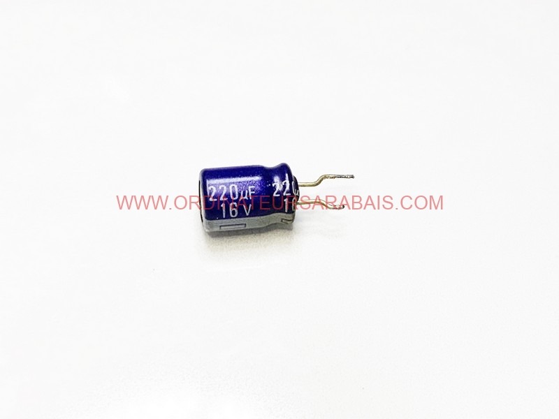 220uF 16v 85° C Condensateur électrolytique Radial en aluminium - Radial Aluminum Electrolytic Capacitor 220uF 16v 85° C Condensateur électrolytique Radial en aluminium - Radial Aluminum Electrolytic Capacitor