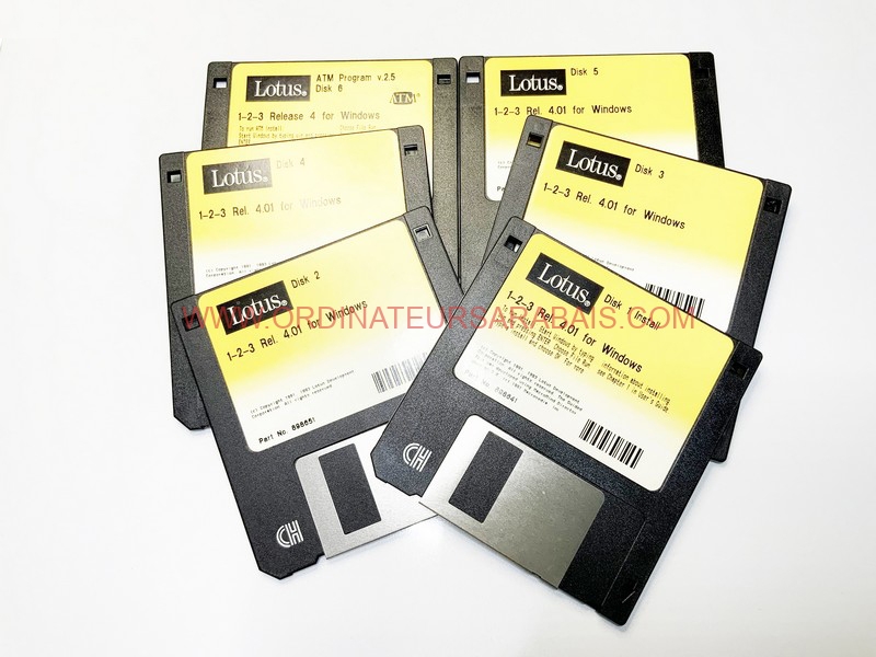 Vintage 1993 Lotus 1-2-3 4.01 Windows Computer PC Software - Original Genuine 6 diskettes Software Vintage 1993 Lotus 1-2-3 4.01 Windows Computer PC Software - Original Genuine 6 diskettes Software