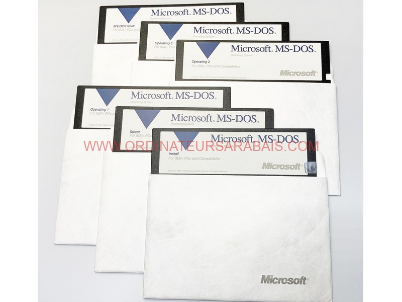 Microsoft MS-DOS 5.0 - Original Genuine 6 floppy 5.25 disks Software Microsoft MS-DOS 5.0 - Original Genuine 6 floppy 5.25 disks Software