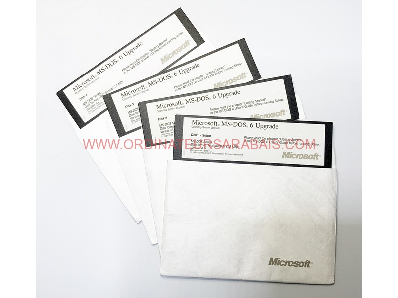 Microsoft MS-DOS 6.0 Step-UP Upgrade - Original Genuine 4 floppy 5.25 disks Software Microsoft MS-DOS 6.0 Step-UP Upgrade - Original Genuine 4 floppy 5.25 disks Software