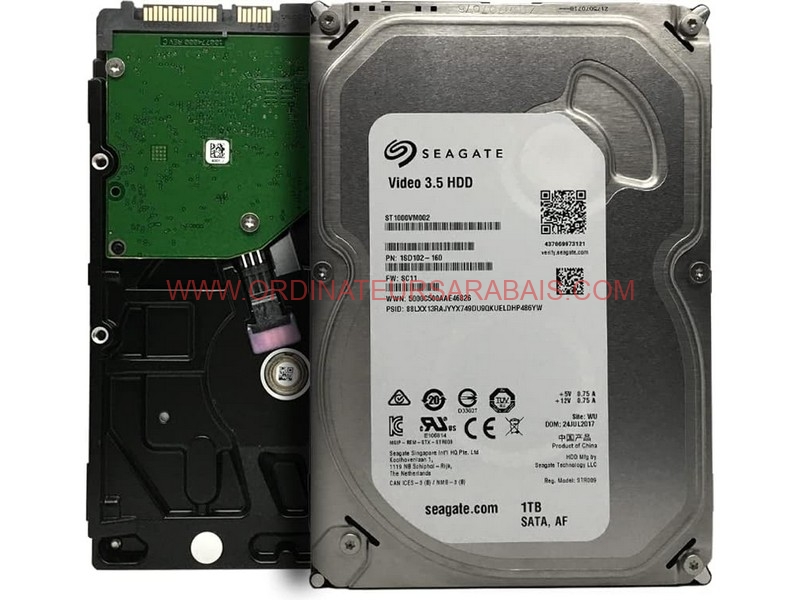 Seagate ST1000VM002 1TB SATA HARD DISK Disque Dur Vidéo 3.5″ 5900 RPM 64MB Cache Seagate ST1000VM002 1TB SATA HARD DISK Disque Dur Vidéo 3.5″ 5900 RPM 64MB Cache