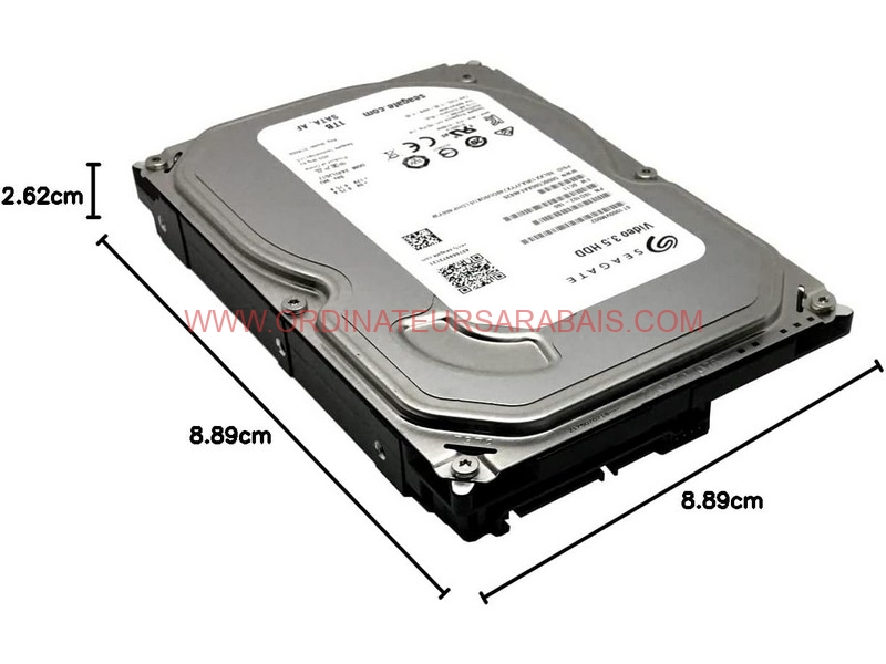 Seagate ST1000VM002 1TB SATA HARD DISK  Disque Dur Vidéo 3.5″ 5900 RPM 64MB Cache