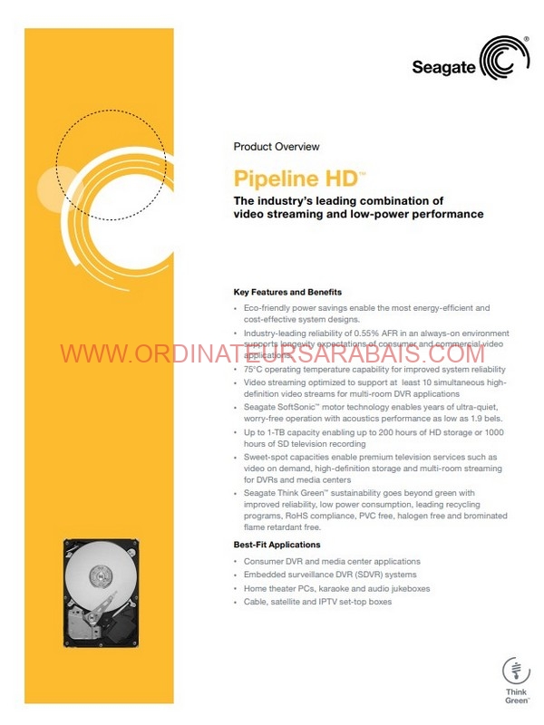 Seagate ST1000VM002 Pipeline HD Seagate ST1000VM002 Pipeline HD