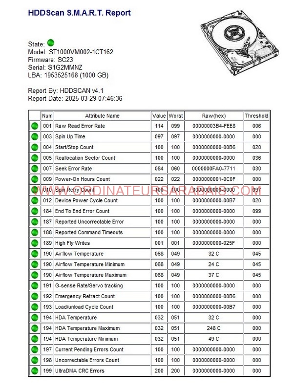 ST1000VM002-S1G2MMNZ ST1000VM002-S1G2MMNZ