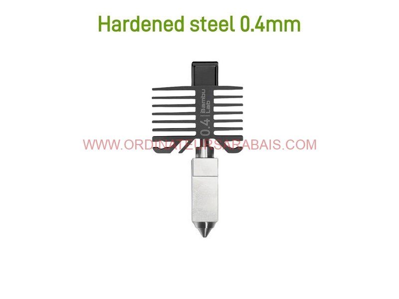 Bambu Lab - Hotend with Hardened Steel Nozzle X1P1 X1C P1P P1S Bambu Lab - Hotend with Hardened Steel Nozzle X1P1 X1C P1P P1S