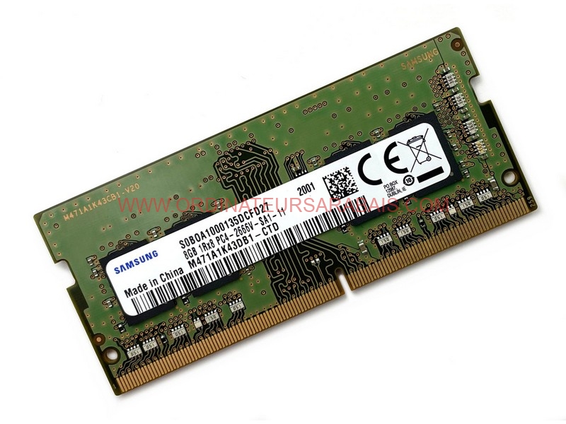Samsung 8 Go 1Rx8 DDR4 PC4-266V-SA1-11 M471A1K43DB1-CTD SO-DIMM Samsung 8 Go 1Rx8 DDR4 PC4-266V-SA1-11 M471A1K43DB1-CTD SO-DIMM