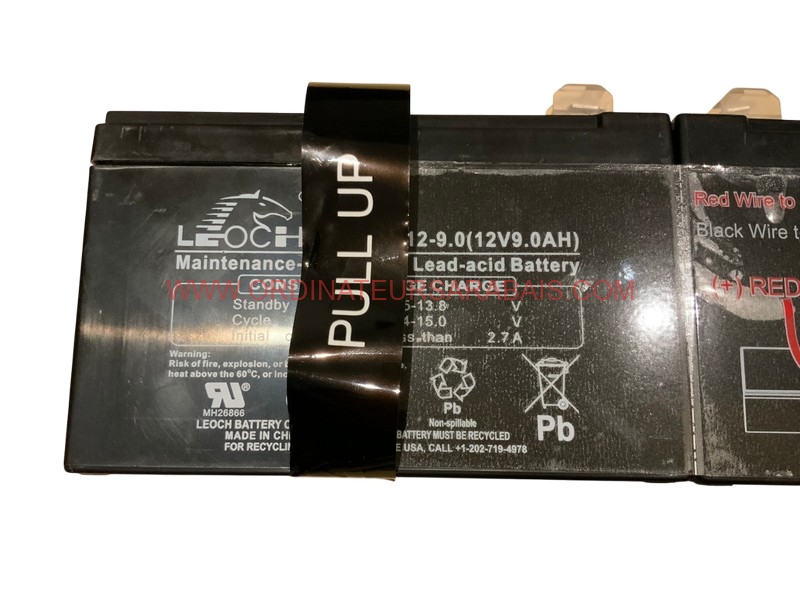 RB1290X2E Cyber Power UPS Batterie de Remplacement Catridge Rb1290x2 Compatible Série à décharge rapide RB1290X2E Cyber Power UPS Batterie de Remplacement Catridge Rb1290x2 Compatible Série à décharge rapide