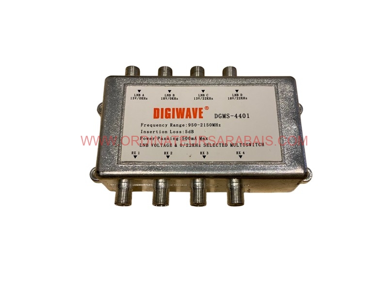 DGMS-4401 4 IN 4 OUT Satellite Switch MULTI SW 950-2150MHZ DGMS-4401 4 IN 4 OUT Satellite Switch MULTI SW 950-2150MHZ