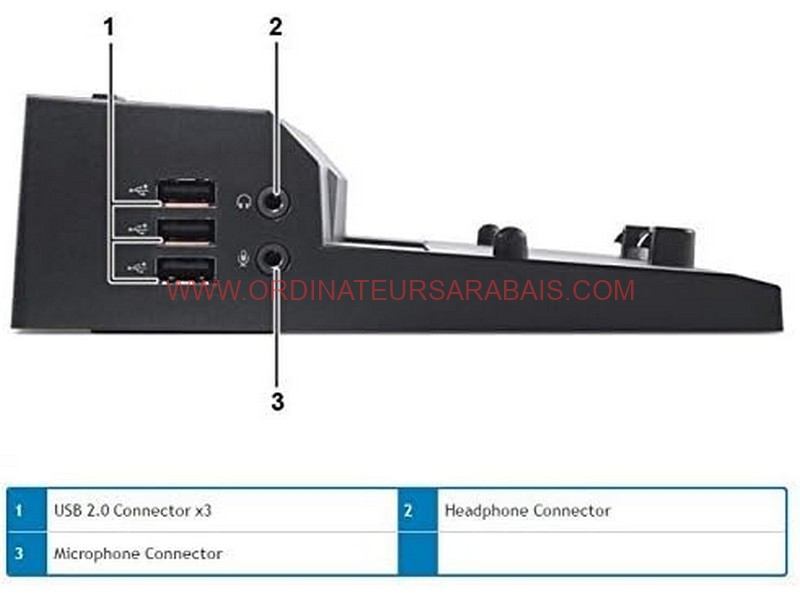 DELL PRO3X Dock Station Réplicateur E-Port 3.0 DELL PRO3X Dock Station Réplicateur E-Port 3.0