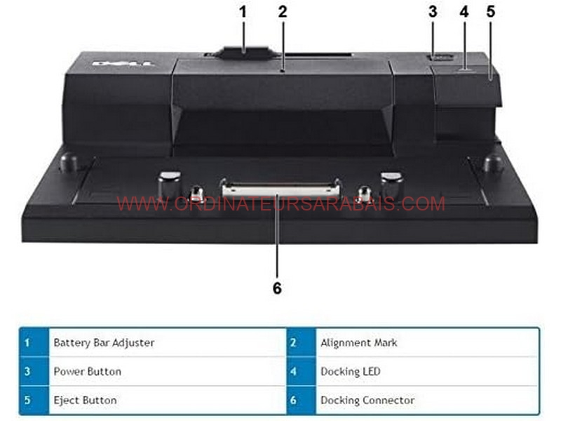 DELL PRO3X Dock Station Réplicateur E-Port 3.0 DELL PRO3X Dock Station Réplicateur E-Port 3.0
