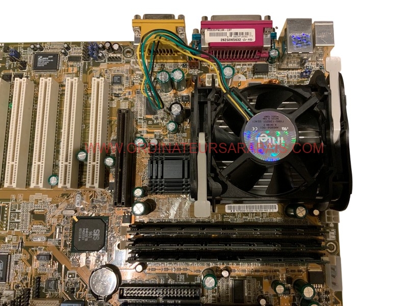 Carte-mère P4S533  Socket 478 + CPU + Mémoire + IO Plate Carte-mère P4S533 Socket 478 + CPU + Mémoire + IO Plate