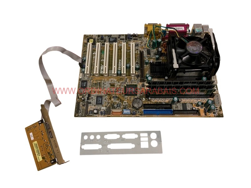 Carte-mère P4S533  Socket 478 + CPU + Mémoire + IO Plate Carte-mère P4S533 Socket 478 + CPU + Mémoire + IO Plate
