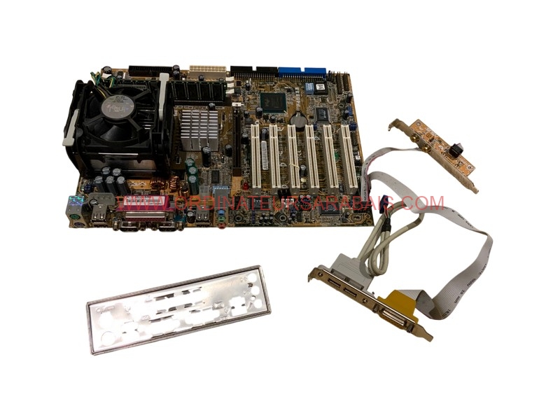 Carte-mère P4B533 Socket 478 + CPU + Mémoire + IO Plate Carte-mère P4B533 Socket 478 + CPU + Mémoire + IO Plate