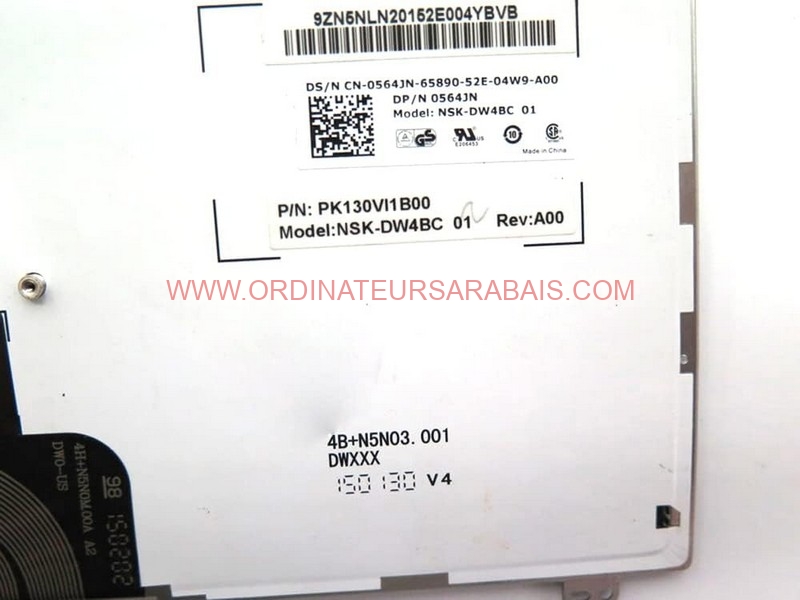 Clavier pour Laptop Dell Latitude E5520 E5530 E6520 E6530 E6540 0564JN