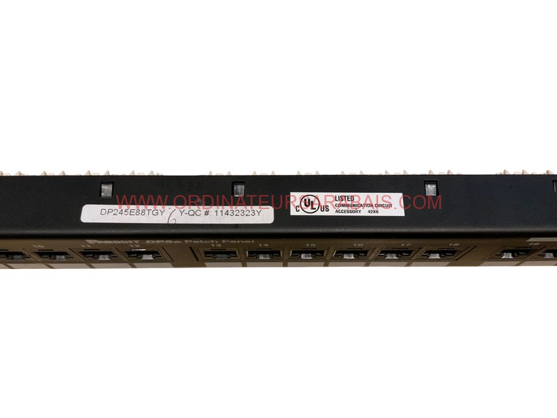 DP245E88TGY PANDUIT Cat 5e Patch Panel universel 24 ports DP245E88TGY PANDUIT Cat 5e Patch Panel universel 24 ports