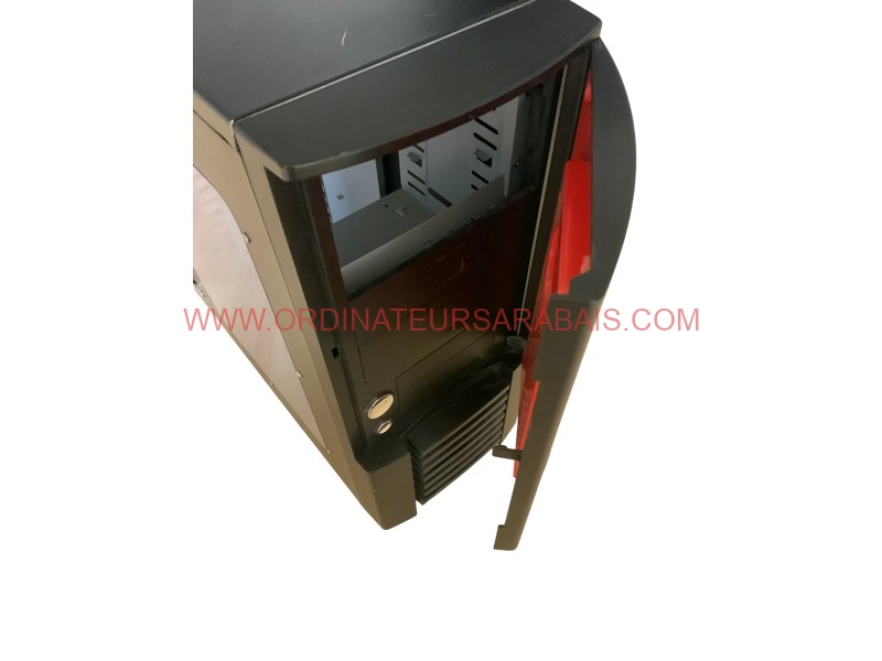 Boîtier d'ordinateur Raidmax Scorpio - Noir et Rouge Boîtier d'ordinateur Raidmax Scorpio - Noir et Rouge